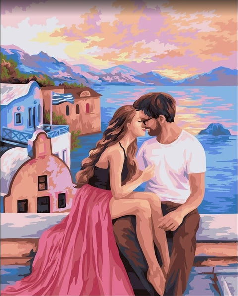 Paint by number kit: Romantic moment 40x50 cm J054