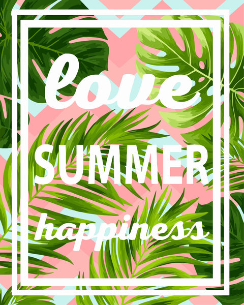 Paint by number kit: T010 Love. Summer. Happiness 40*50