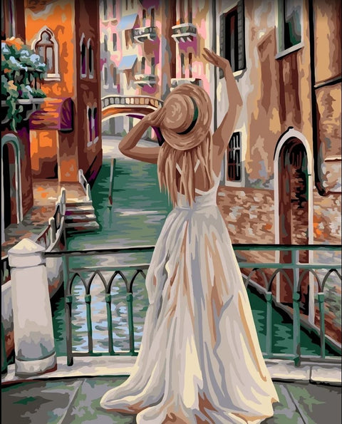 Paint by number kit: Vacation in Venice 40x50 cm J055