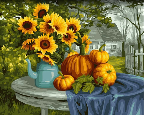 Paint by number kit: Warm autumn 40x50 cm B132