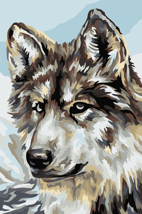 Paint by number kit: Wolf  29.7x21cm WA4117