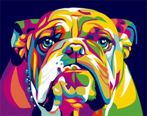 Paint by Numbers Kit English Bulldog T16130016