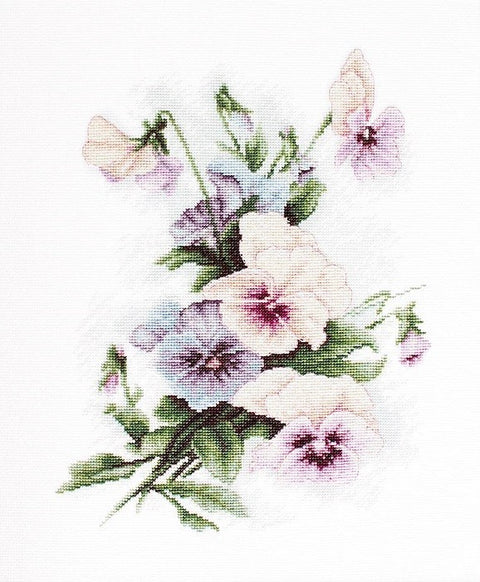 Pansies SB2231 - Cross Stitch Kit by Luca-s