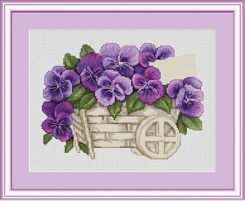 Pansy SG259 - Cross Stitch Kit by Luca-s