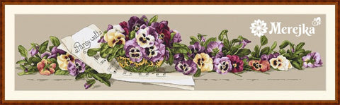 Pansy Waltz SK41 cross stitch kit by Merejka