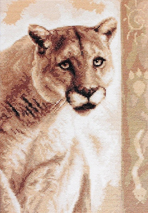 Panther SB2218 - Cross Stitch Kit by Luca-s