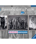 Panthers, elephants, lions 1000 Piece Puzzle