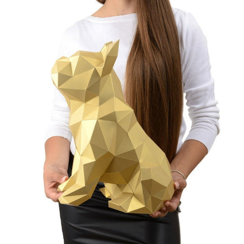 Papercraft Kit Bulldog PP-2BJU-GLD