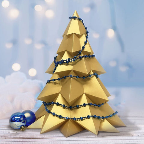 Papercraft Kit Christmas Tree PP-2ELK-2GLD