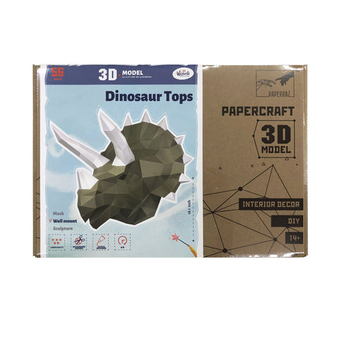 Papercraft Kit Dinosaur Tops Wasabi PP-1TPS-2WS