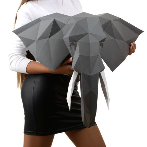 Papercraft Kit Elephant PP-1SLV-GRA