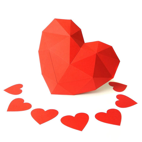 Papercraft Kit Heart PP-2HRT-RED