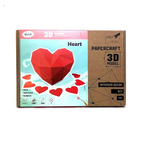 Papercraft Kit Heart PP-2HRT-RED