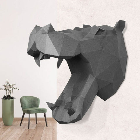 Papercraft Kit Hippo PP-1BEG-GRA