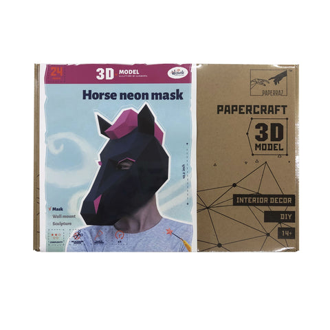 Papercraft Kit Horse Neon Mask PP-3KON-2BM