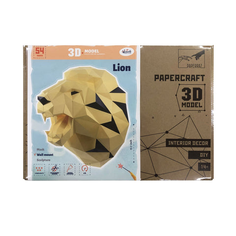 Papercraft Kit Lion Yellow PP-1LVN-SOL