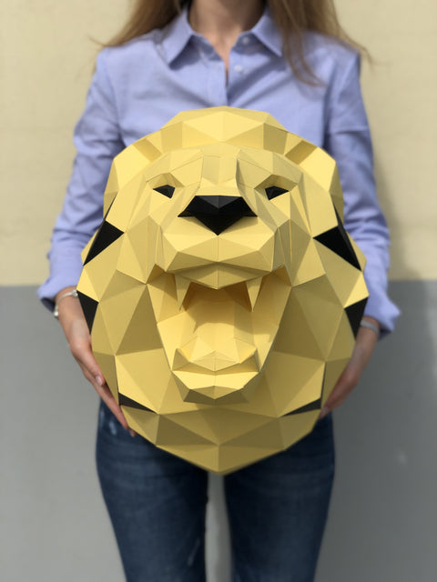 Papercraft Kit Lion Yellow PP-1LVN-SOL