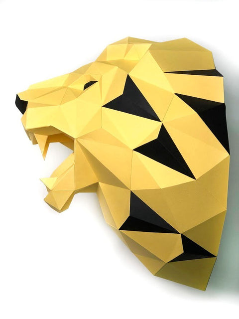 Papercraft Kit Lion Yellow PP-1LVN-SOL