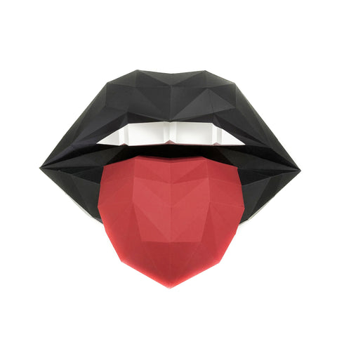 Papercraft Kit Lips Black/Red PP-1GUB-2BR