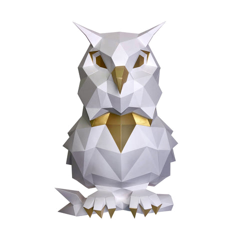 Papercraft Kit Owl White PP-1SOV-2WG