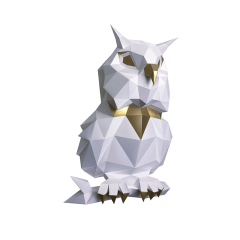 Papercraft Kit Owl White PP-1SOV-2WG