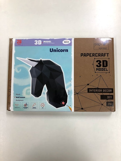 Papercraft Kit Unicorn PP-1EDV-BLA