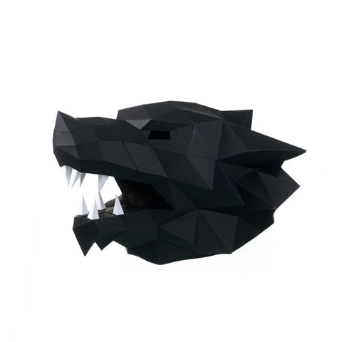 Papercraft Kit Wolf Mask PP-3WOL-BLA