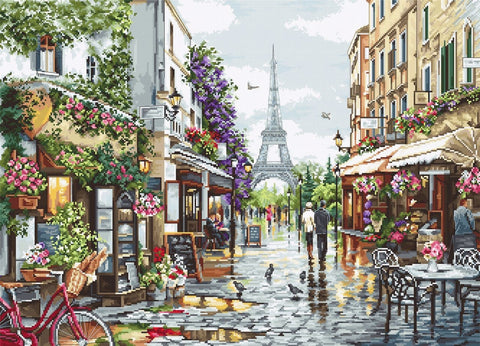 Paris in Flowers SB2365 - Cross Stitch Kit