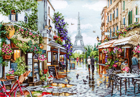 Paris in Flowers SB2365 - Cross Stitch Kit