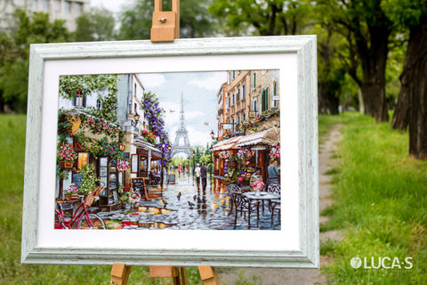 Paris in Flowers SB2365 - Cross Stitch Kit