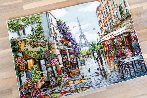 Paris in Flowers SB2365 - Cross Stitch Kit