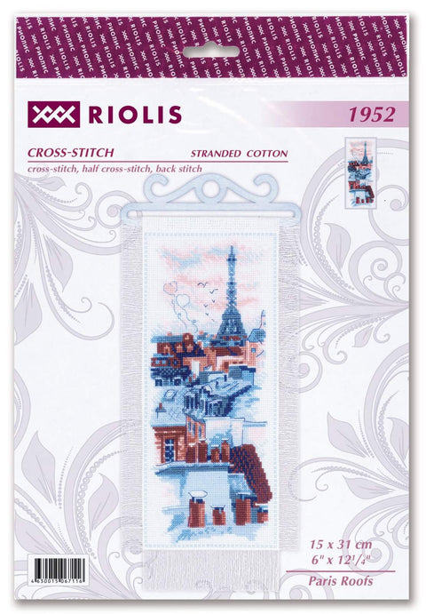 Paris Roofs cross stitch kit by RIOLIS Ref. no.: 1952