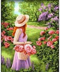 Paint by number kit: Walk in the garden J053