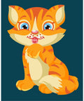 Paint by number kit: Kitten MINI002