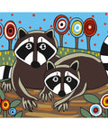Paint by number kit: Racoons MINI003