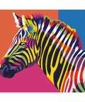 Paint by number kit: Rainbow Zebra MINI006