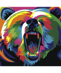 Paint by number kit: Rainbow Bear MINI009