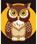 Paint by number kit: Owl MINI015
