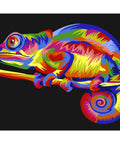 Paint by number kit: Rainbow Chameleon MINI033