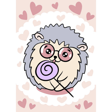 Paint by number kit: Hedgehog MINI101