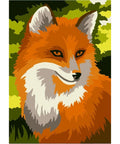 Paint by number kit: Red fox 16.5x13 cm MINI114