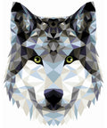 Paint by number kit: P004 Wolf (polygonal style)