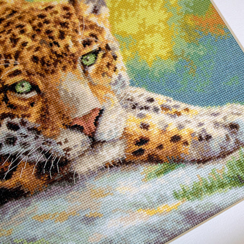 Peaceful Jaguar SLETI920 - Cross Stitch Kit