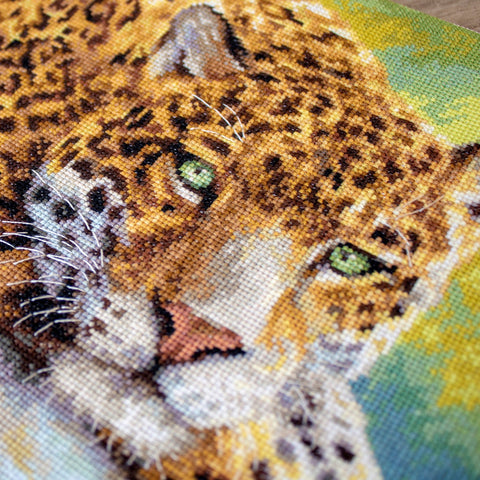 Peaceful Jaguar SLETI920 - Cross Stitch Kit