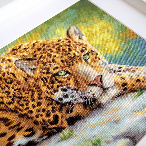 Peaceful Jaguar SLETI920 - Cross Stitch Kit