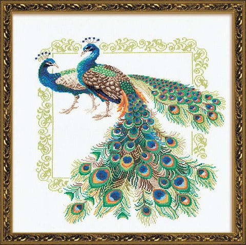 Peacocks  - Cross Stitch Kit from RIOLIS Ref. no.:767