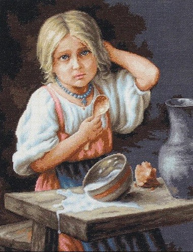 Peasant Girl SB515 - Cross Stitch Kit