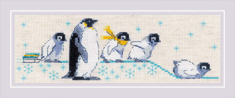 Penguins cross stitch kit by RIOLIS Ref. no.: 1975