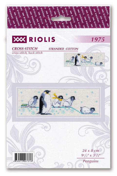 Penguins cross stitch kit by RIOLIS Ref. no.: 1975