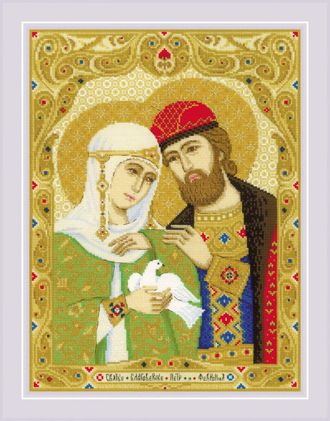 Peter and Fevronia. Cross Stitch kit by RIOLIS Ref. no.: 2025